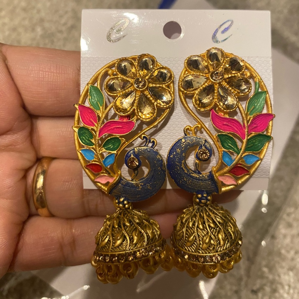 Beautiful ethnic earrings . Brand new